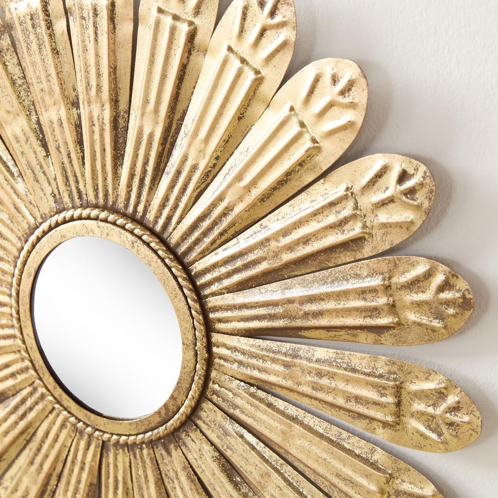 Daria Sunburst Metal Wall Mirror Set Of 3 U18868st The Home Depot Daria Sunburst Metal Wall Mirror Set Of