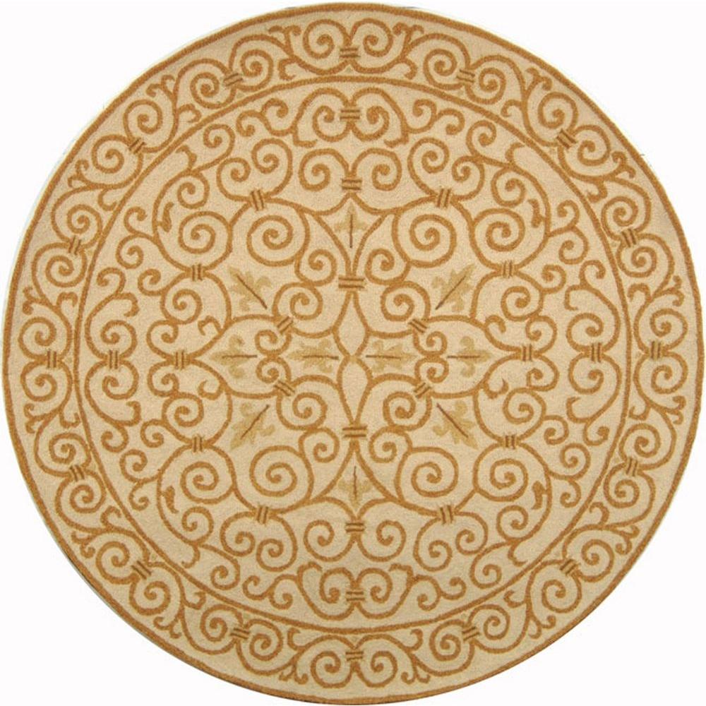 Safavieh Chelsea Ivory Gold 3 Ft X Round Area Rug Hk11p 3r The Home Depot - 8 Ft Round Rugs Wayfair Safavieh Chelsea Ivory Gold 3 Ft X Round Area Rug Hk11p 3r The Home Depot - 8 Ft Round Rugs Wayfair
