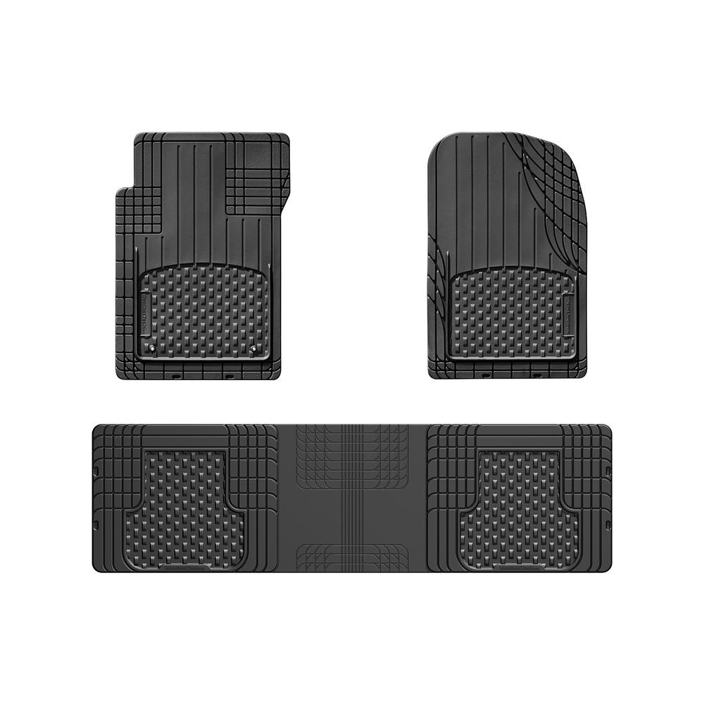 WeatherTech Black 56 in. x 16 in. Over The Hump Rubber Car Mat