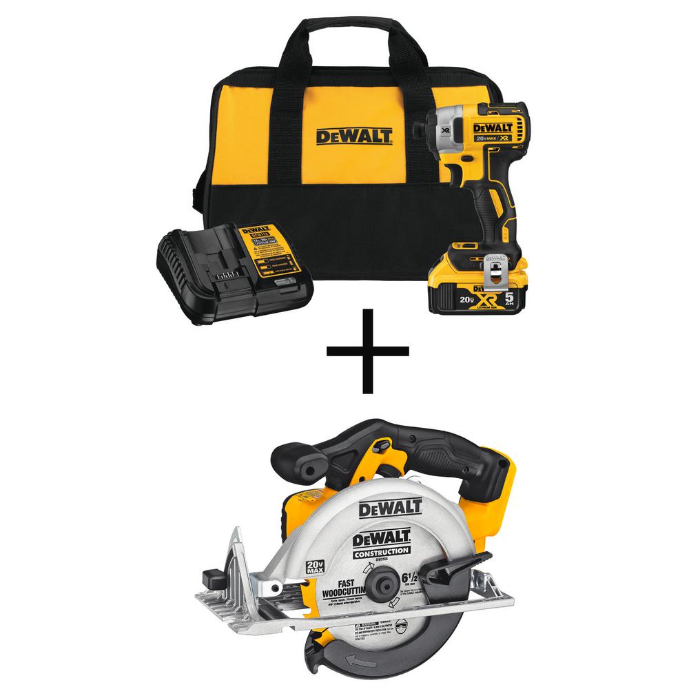 DEWALT 20Volt MAX LithiumIon Cordless 1/4 in. Impact Driver with 20