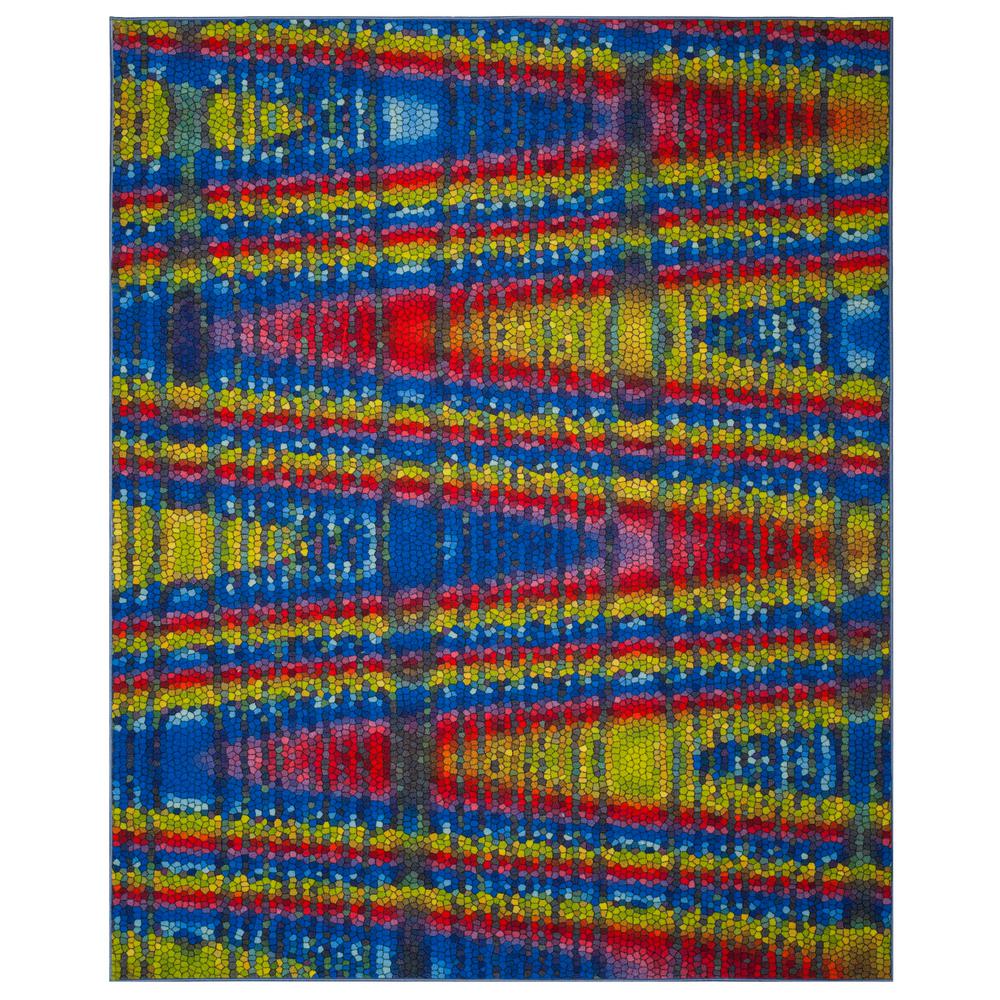 Safavieh Aztec Blue Multi 8 Ft X 10 Area Rug Azt203c The Aztec Blue Multi 8 Ft X 10 Area Rug