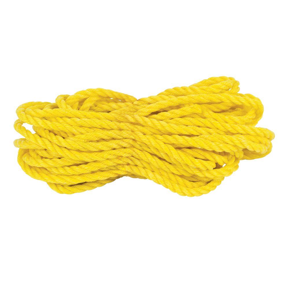 Everbilt 1/4 in. x 100 ft. White Braided Nylon and Polypropylene Rope