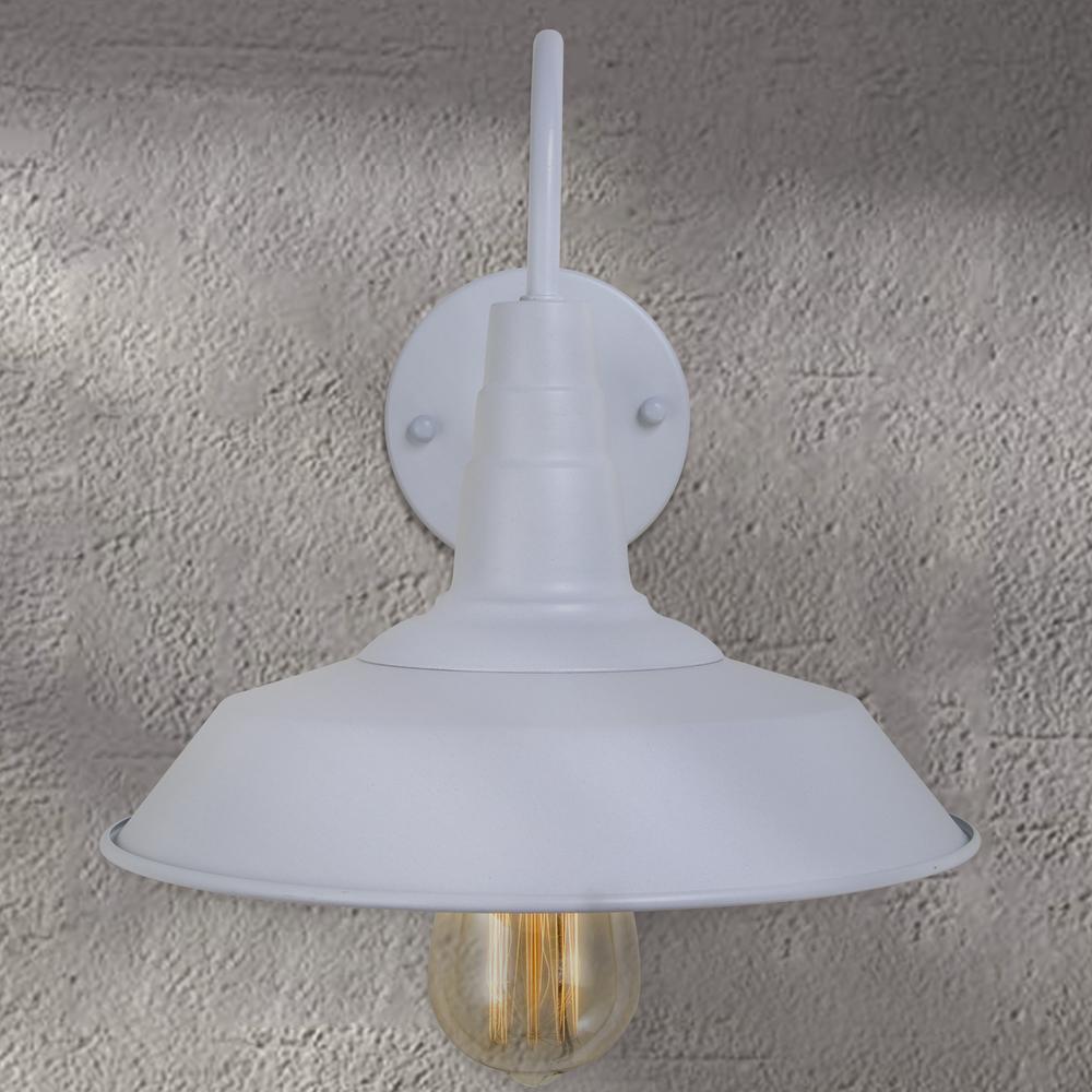 Lnc 1 Light 10 In White Gooseneck Wall Sconce Compatible Led Barn A0224102 The Home Depot - Gooseneck Wall Light Fixtures Lnc 1 Light 10 In White Gooseneck Wall Sconce Compatible Led Barn A0224102 The Home Depot - Gooseneck Wall Light Fixtures