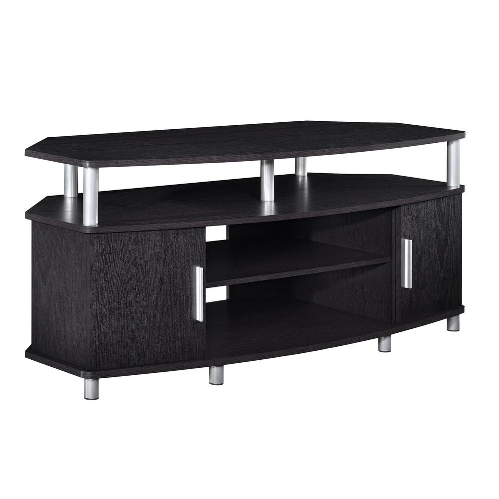 Convenience Concepts Designs2go Chelsea Black Storage Entertainment