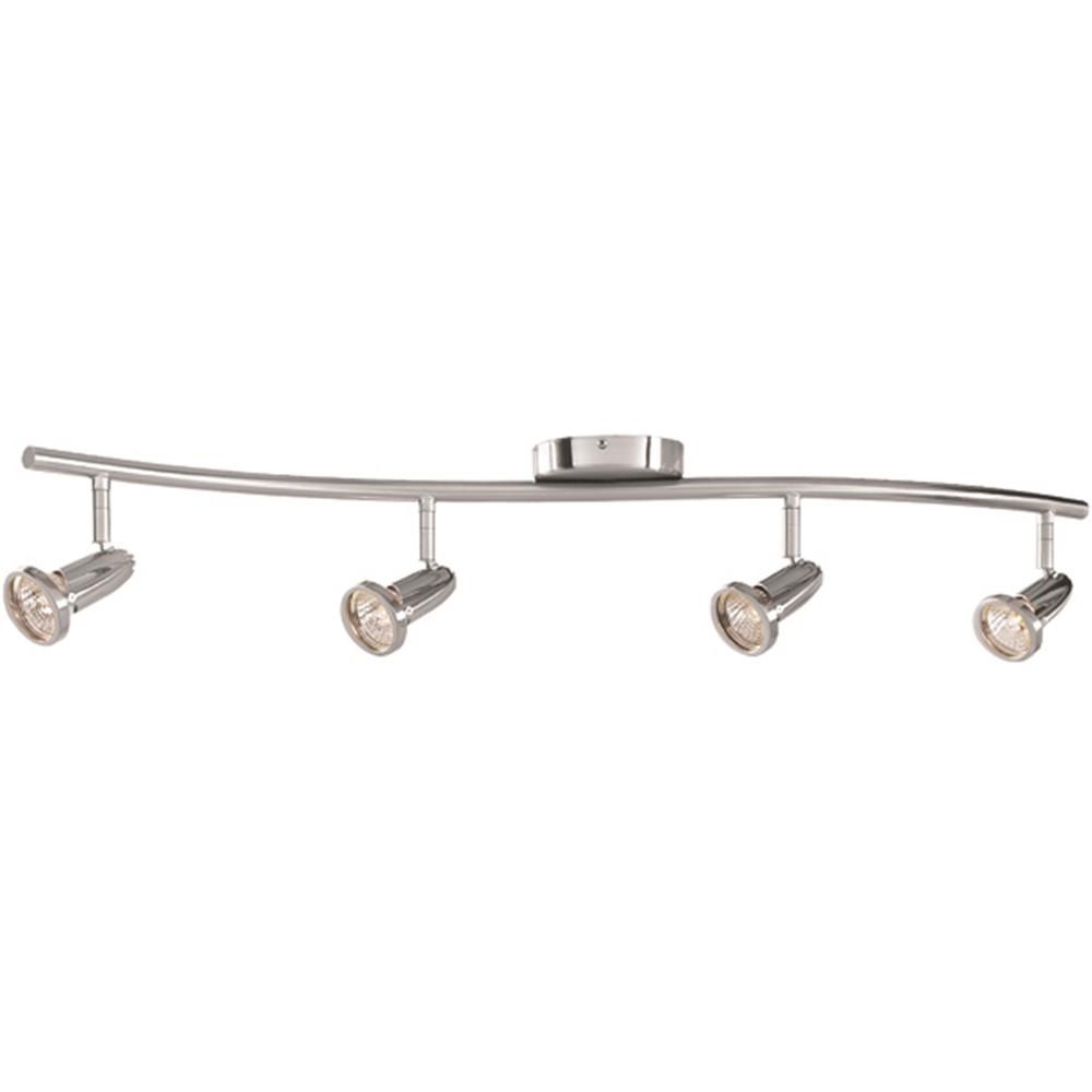 Access Lighting Cobra 4 Light 33 In Brushed Steel Led Semi Flush Mount Access Lighting Cobra 4 Light 33 In Brushed Steel Led Semi Flush Mount