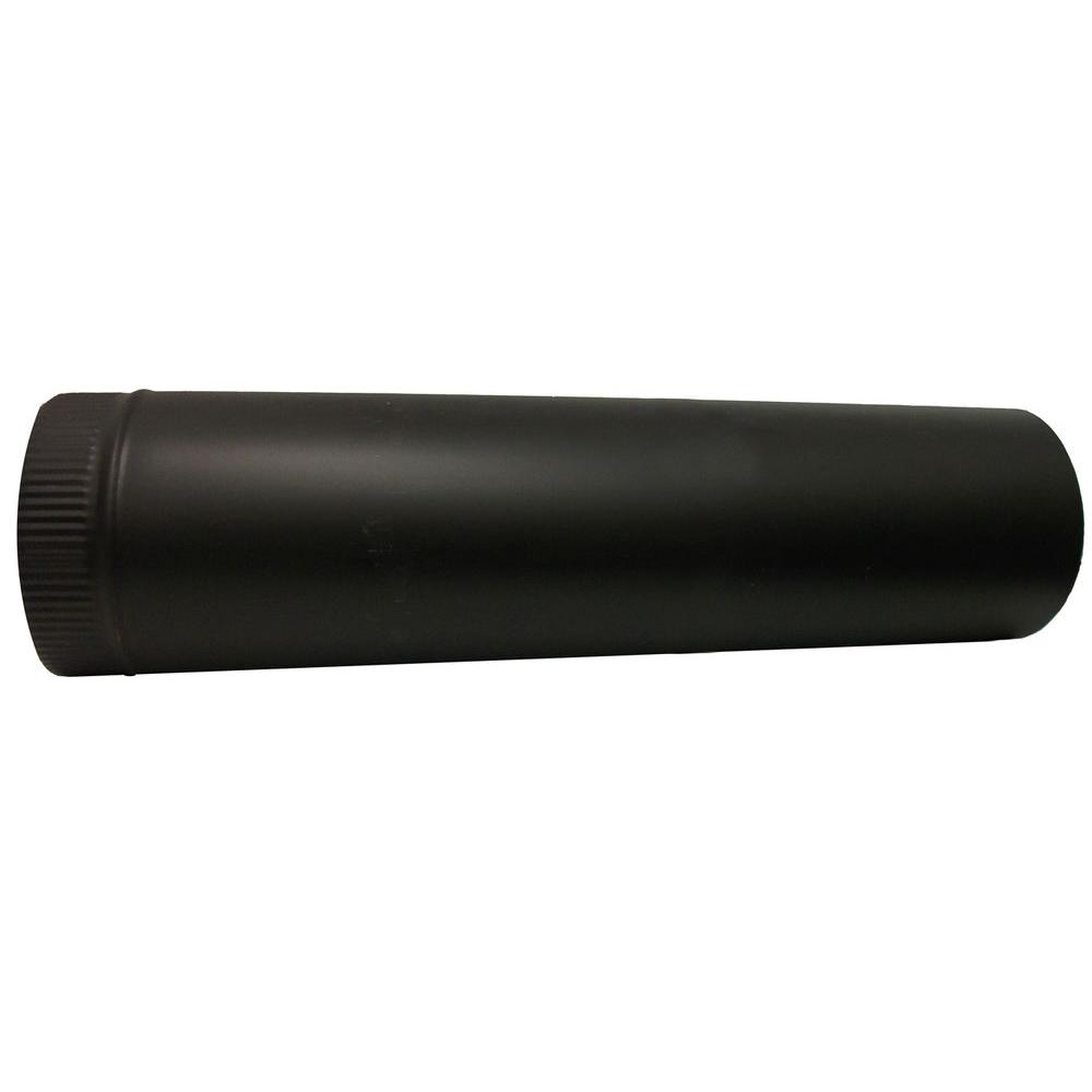 Photo 1 of 6 in. x 24 in. Black Stove Pipe