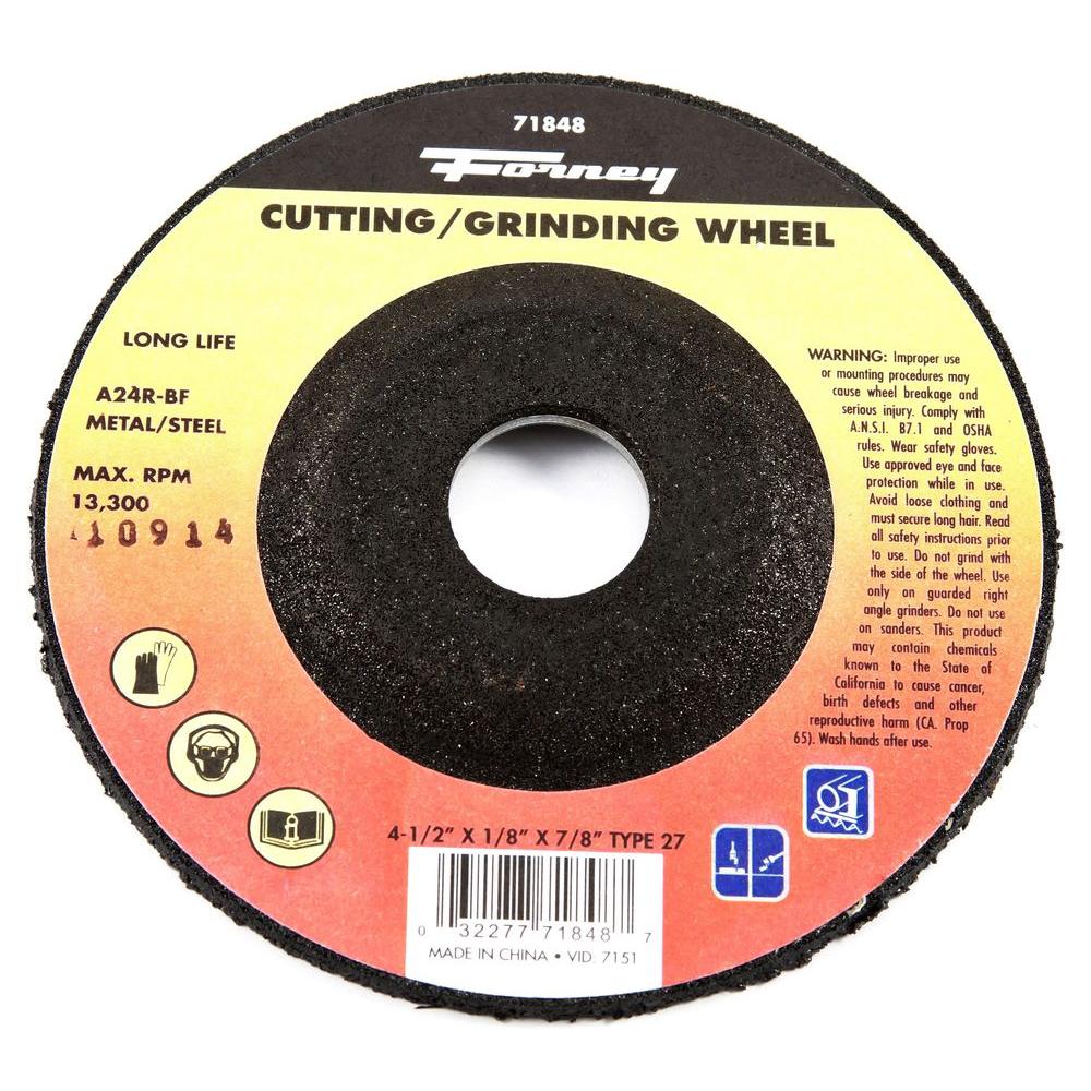 Aluminum Oxide Metal Cut-Off Wheel 1//32 in - Lot of 9! Forney 4 in x 3//8 in
