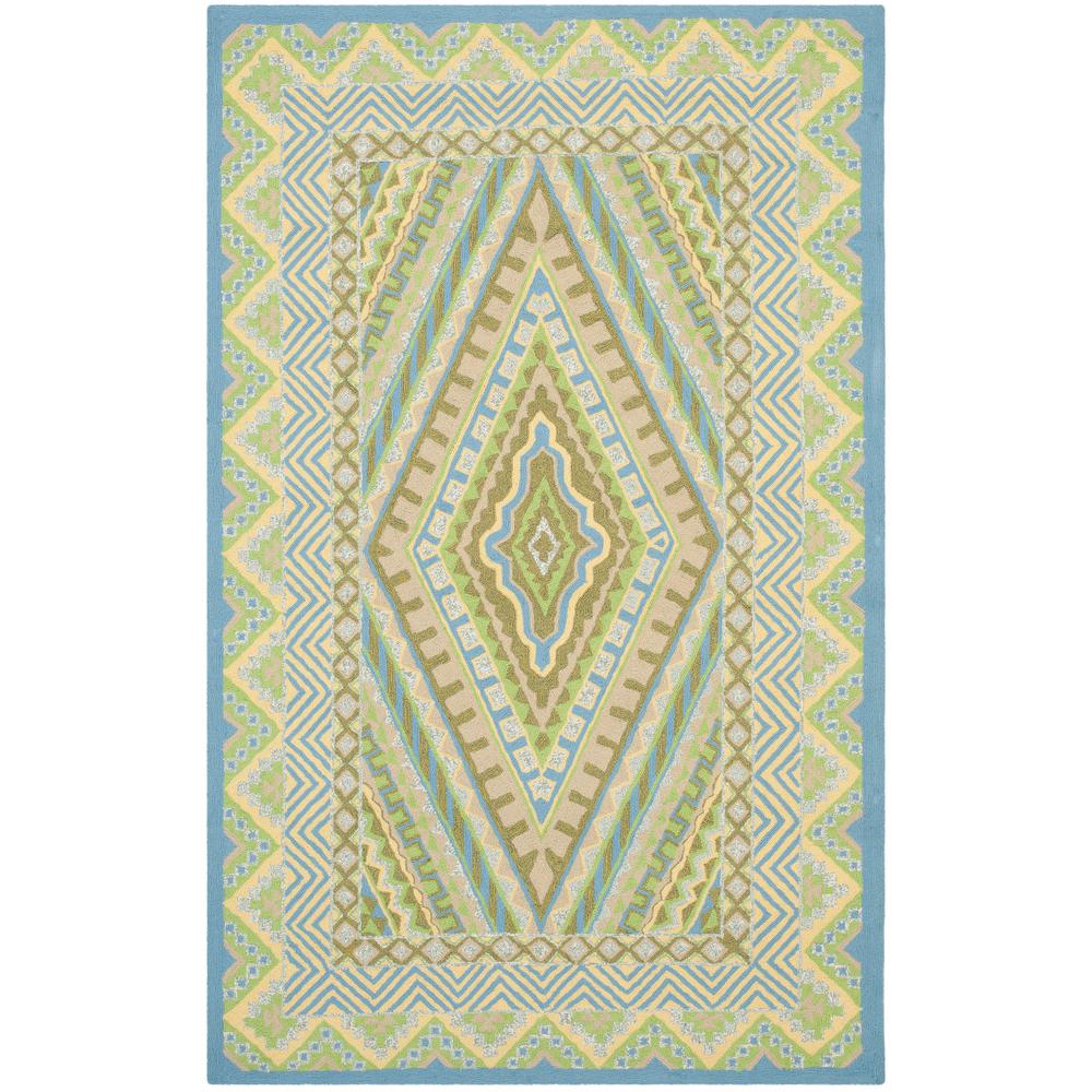 Safavieh Four Seasons Blue Yellow 5 Ft X 8 Area Rug Frs490h Four Seasons Blue Yellow 5 Ft X 8 Area Rug
