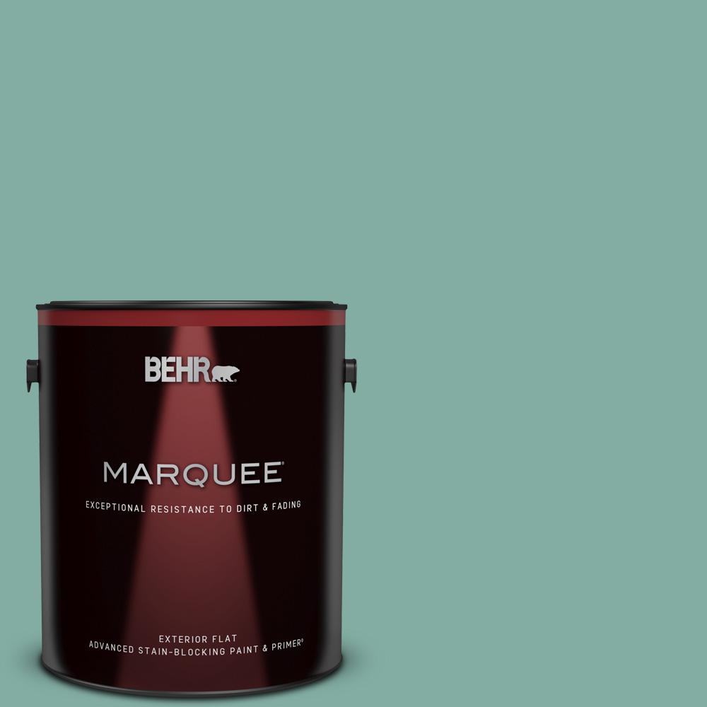 BEHR MARQUEE 1 gal. M4404 Summer Dragonfly Flat Exterior Paint and