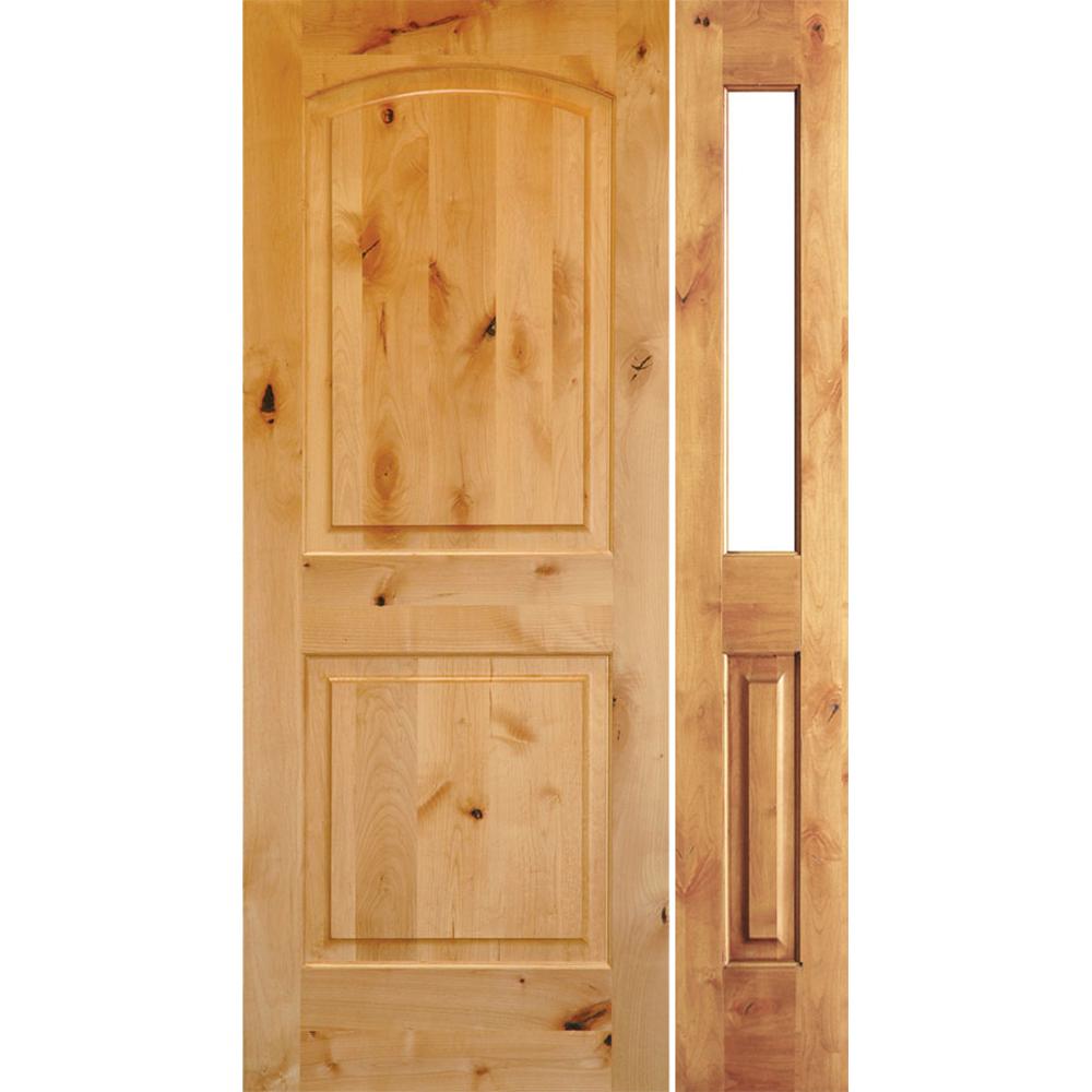 Krosswood Doors 56 In X 96 In Rustic Knotty Alder Unfinished