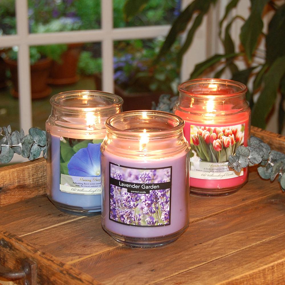 18 oz Lumabase 27103 3 Count Fresh Collection in Jar Scented Candles Multicolor