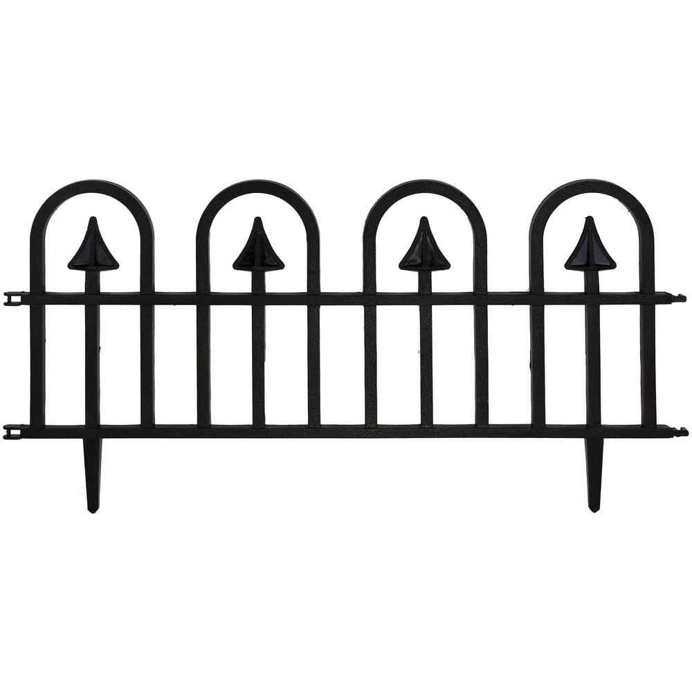 Emsco Estate Series 15 in. Plastic Colonial Wrought-Iron Style Border ...