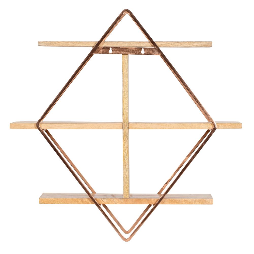 Madeleine Home Tignes 5 75 In X 24 Rose Gold Iron - Rose Gold Wall Shelves Madeleine Home Tignes 5 75 In X 24 Rose Gold Iron - Rose Gold Wall Shelves