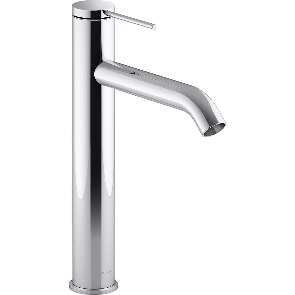 Kohler Components Single Hole Handle Tall Sink Bathroom Faucet In Polished Chrome