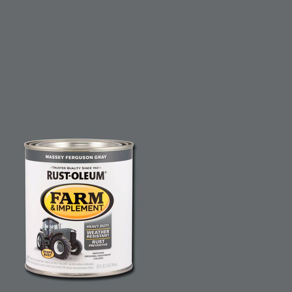 RustOleum Marine 1 qt. Gloss Battleship Gray Topside Paint (Case of 4