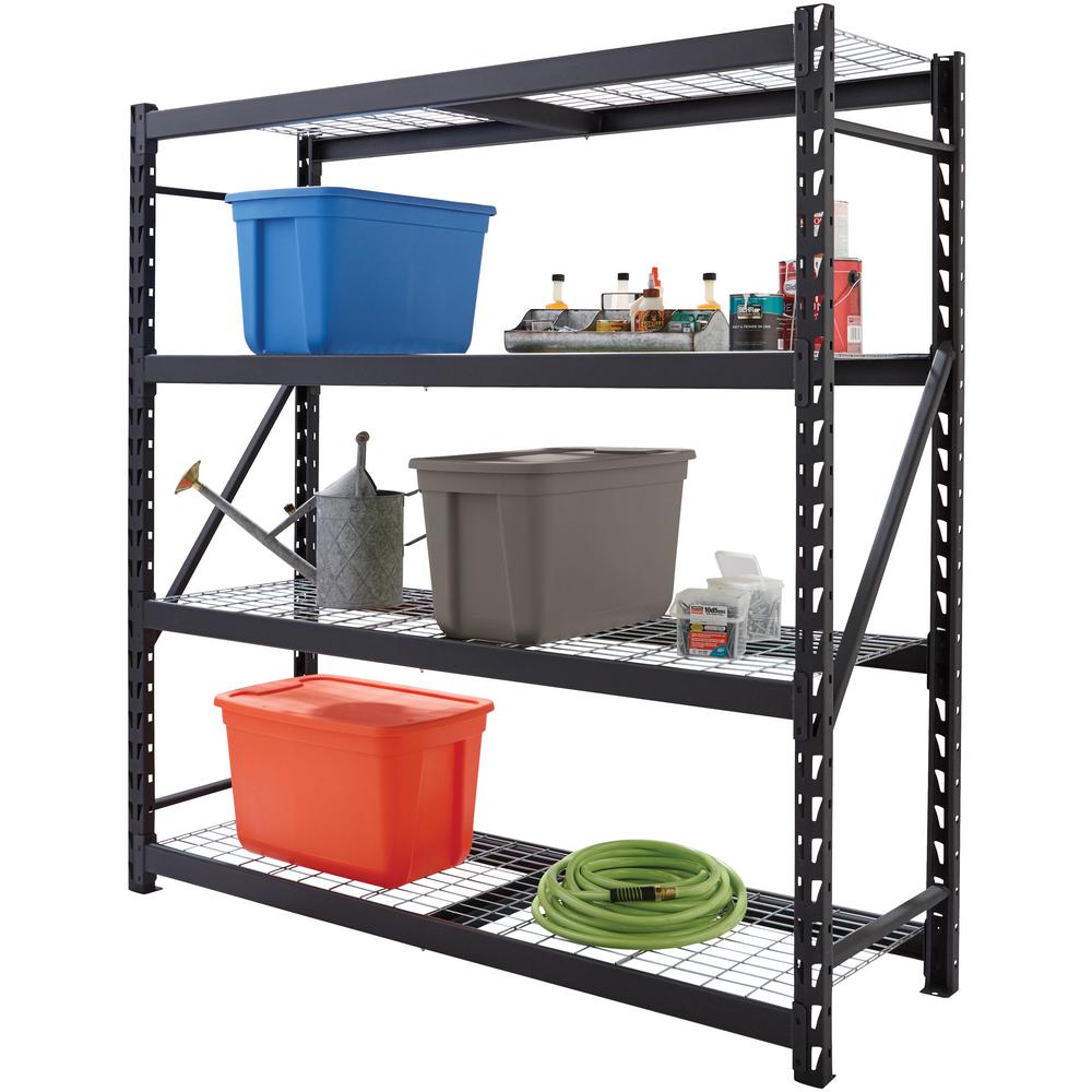 Husky Silver 5Tier Heavy Duty Steel Garage Storage Shelving Unit (60