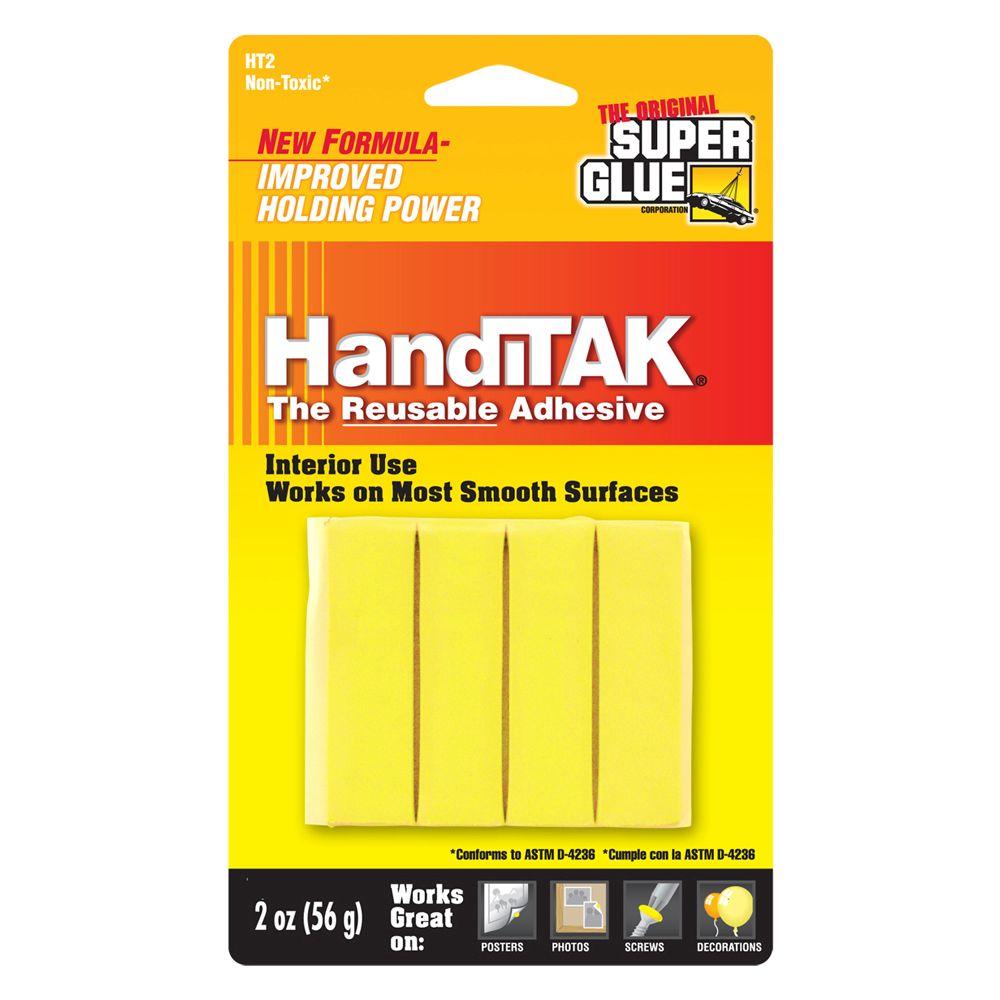 Super Glue 2 oz. Handitak Reusable Adhesive (12Pack)HT2 The Home Depot