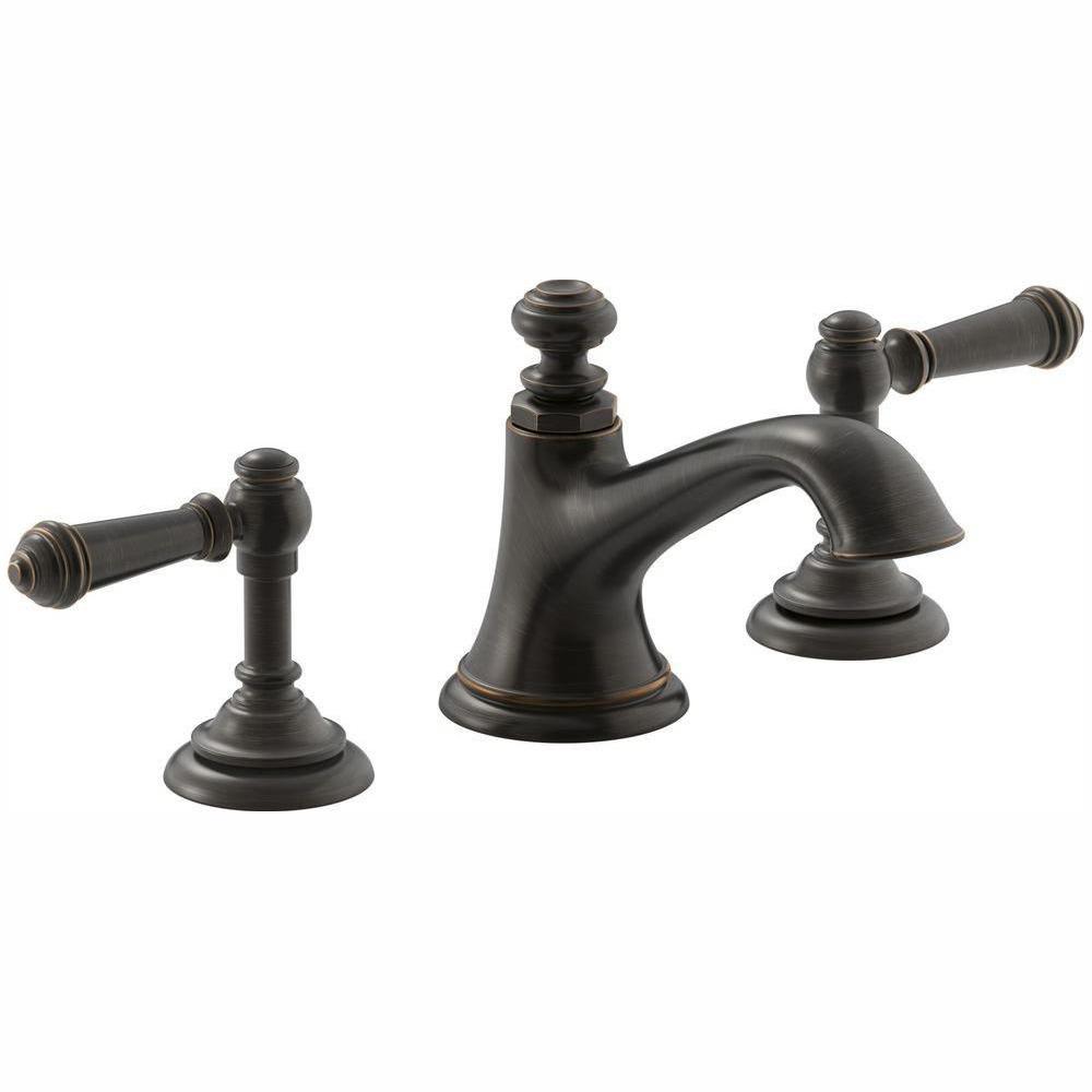 KOHLER Devonshire 8 in. Widespread 2-Handle Low-Arc Bathroom Faucet in ...