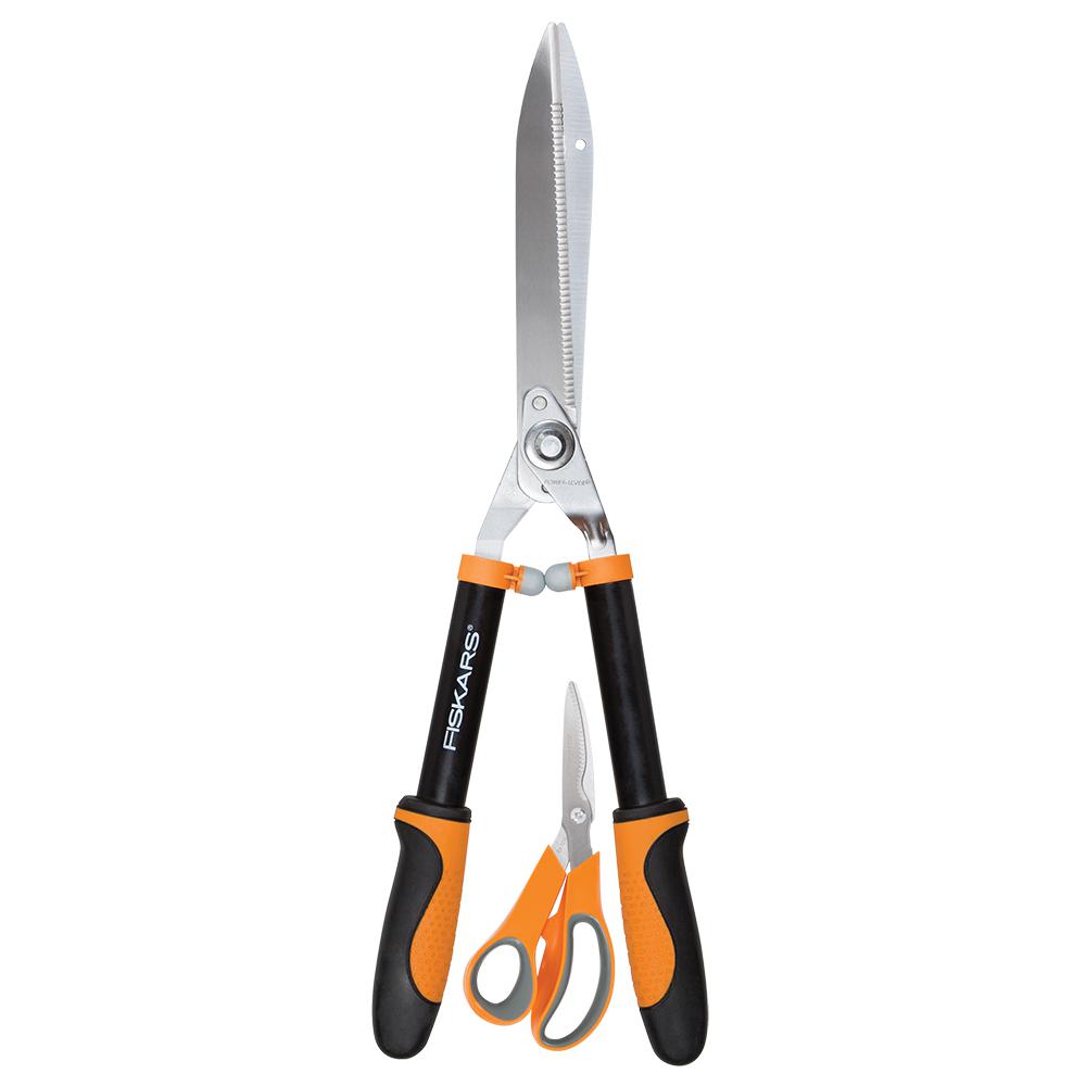 UPC 046561196097 product image for Fiskars 10 in. Steel Blades, Softgrip Handled Hedge Shears | upcitemdb.com