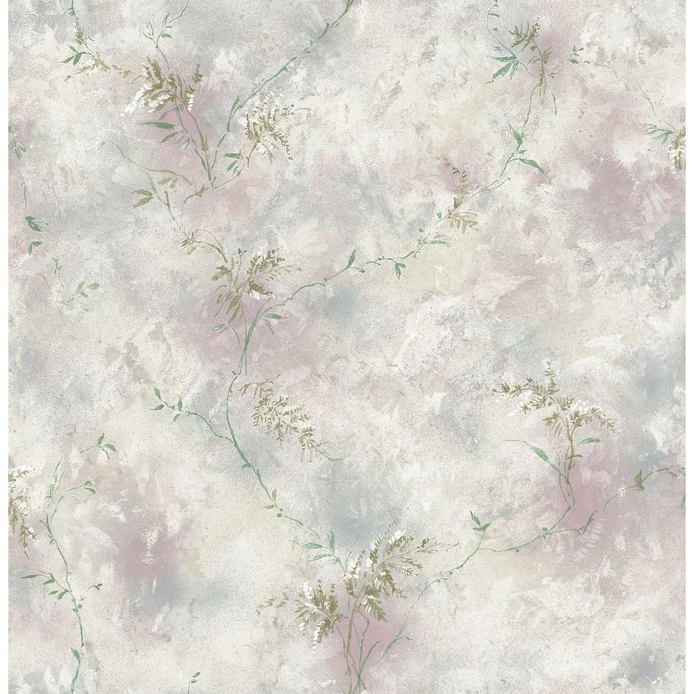 Brewster Bath Bath Bath III Multi Color Fern Trail Wallpaper Sample149