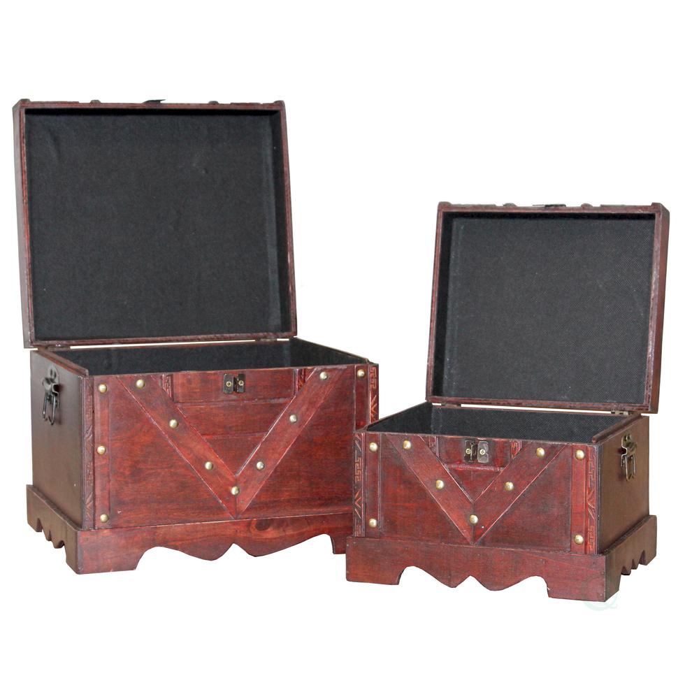 Iris 173 Qt Remington It All Storage Bin In Black 2 Pack Wooden Antique Cherry Storage Trunk Set Of 2