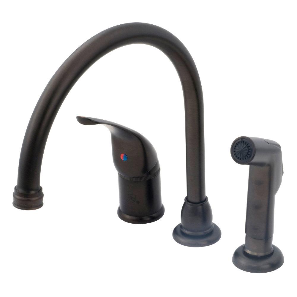 American Brass Rv 8 In Oil Rub Bronze Kitchen Faucet With Single