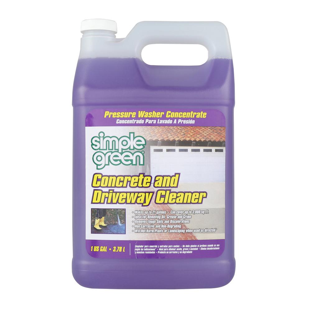 Simple Green 1 Gal Concrete And Driveway Cleaner Pressure Washer Concentrate 2300000118202 The Home Depot Simple Green 1 Gal Concrete And