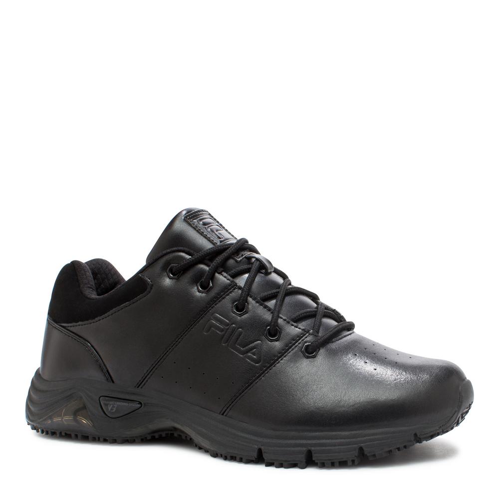 fila black non slip shoes