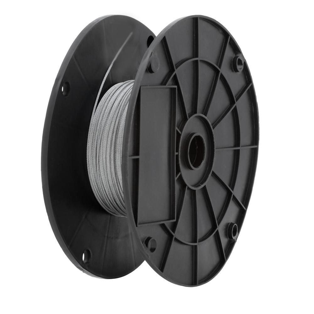 Everbilt 1/16 in. x 500 ft. Galvanized Steel Uncoated Wire Rope806320