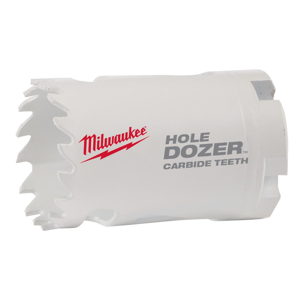 Milwaukee 5 3 8 In Carbide Recessed Light Hole Saw With Pilot Bit 1 3 8 In Hole Dozer Carbide Saw