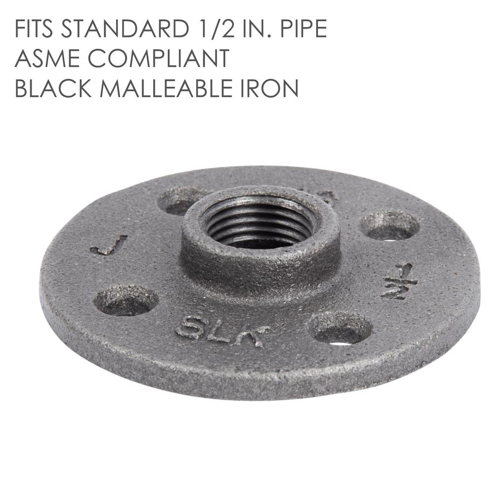 Black LDR 310 F-38 Floor Flange 3/8-Inch Faucet Flanges saidli 