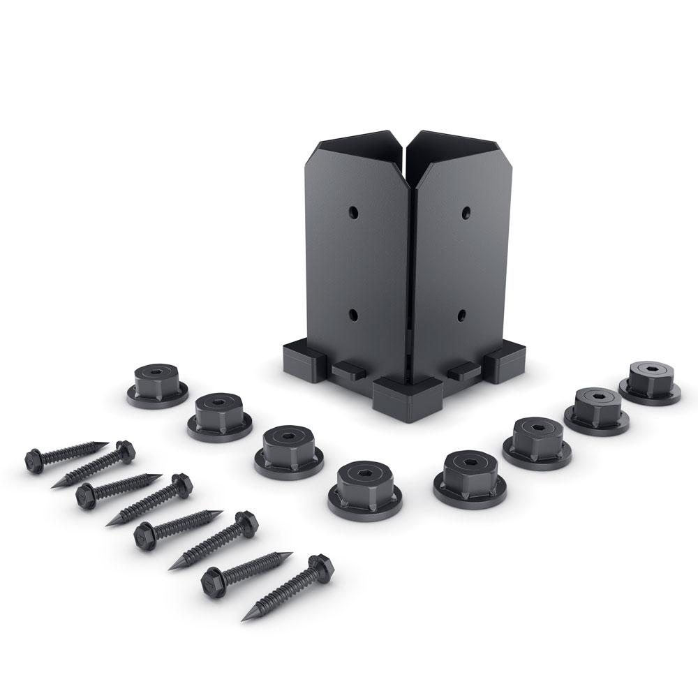 Simpson StrongTie ZMAX 4 in. x 4 in. Galvanized Adjustable Post Base