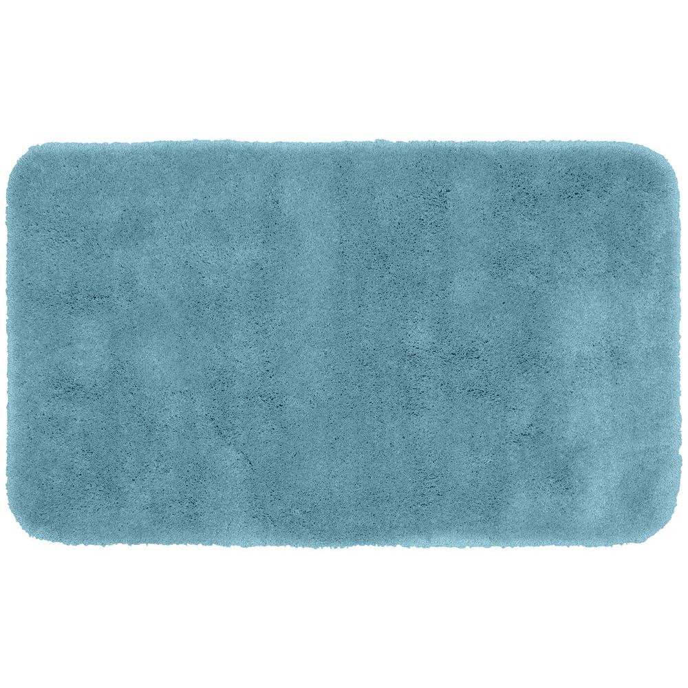 Garland Rug Serendipity Basin Blue 30 in. x 50 in. Washable Bathroom