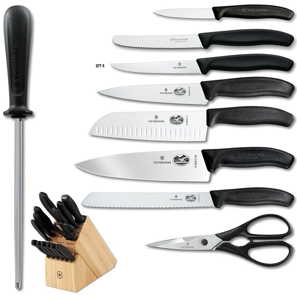 Хоум ножи. Victorinox 6.7111.31. Victorinox Kitchen Knife Set. Набор швейцарских ножей. Кухонные ножи Buck 1 набор.