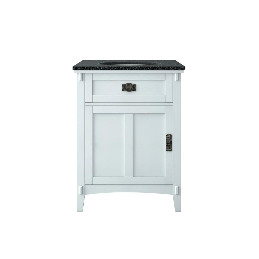 Home Decorators Collection Artisan 26 In W Vanity In White With