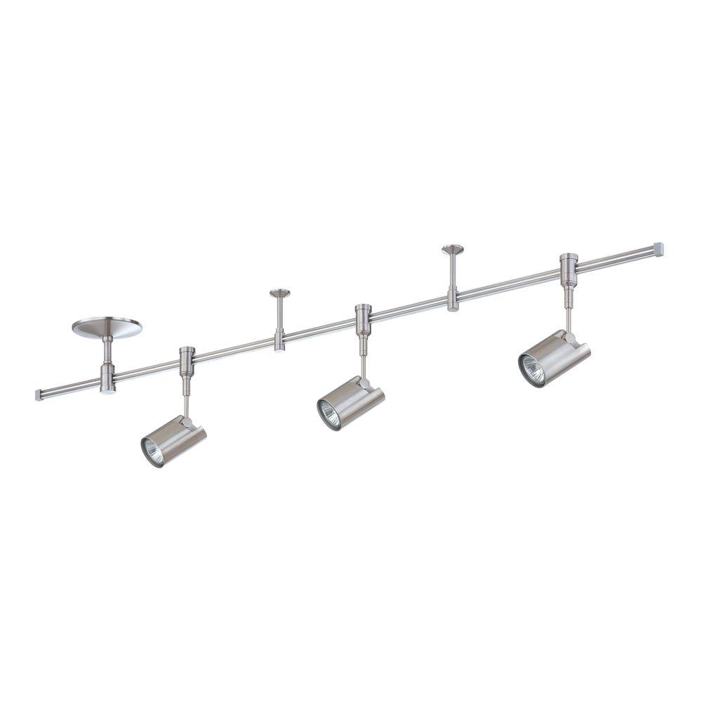 Kendal Lighting RK35 Series 4 ft. 3Light Satin Nickel Track Lighting