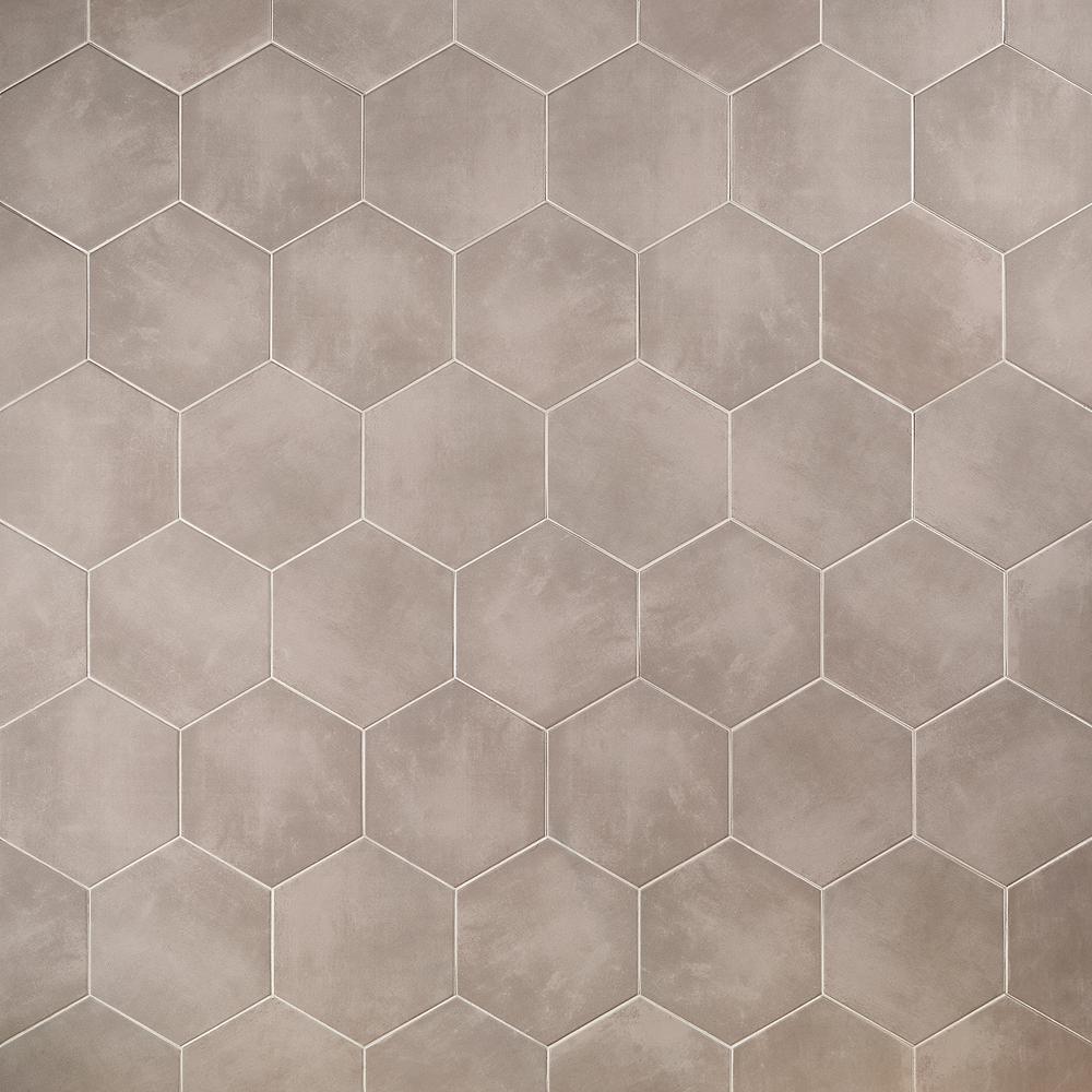 Ivy Hill Tile Eclipse 8 In Sand Hex Floor And Wall Tile 16 Pieces603 Sq Ft Case 8136