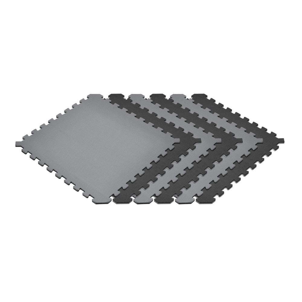 Norsk Gray Black 24 In X Eva Foam Truly Reversible Gray Black 24 In X Eva Foam