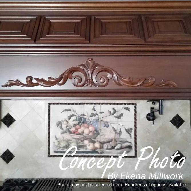 2 3//4W x 2 3//4H x 1//4P Ekena Millwork ROS02X02SPCH-CASE-4 Rosette Cherry