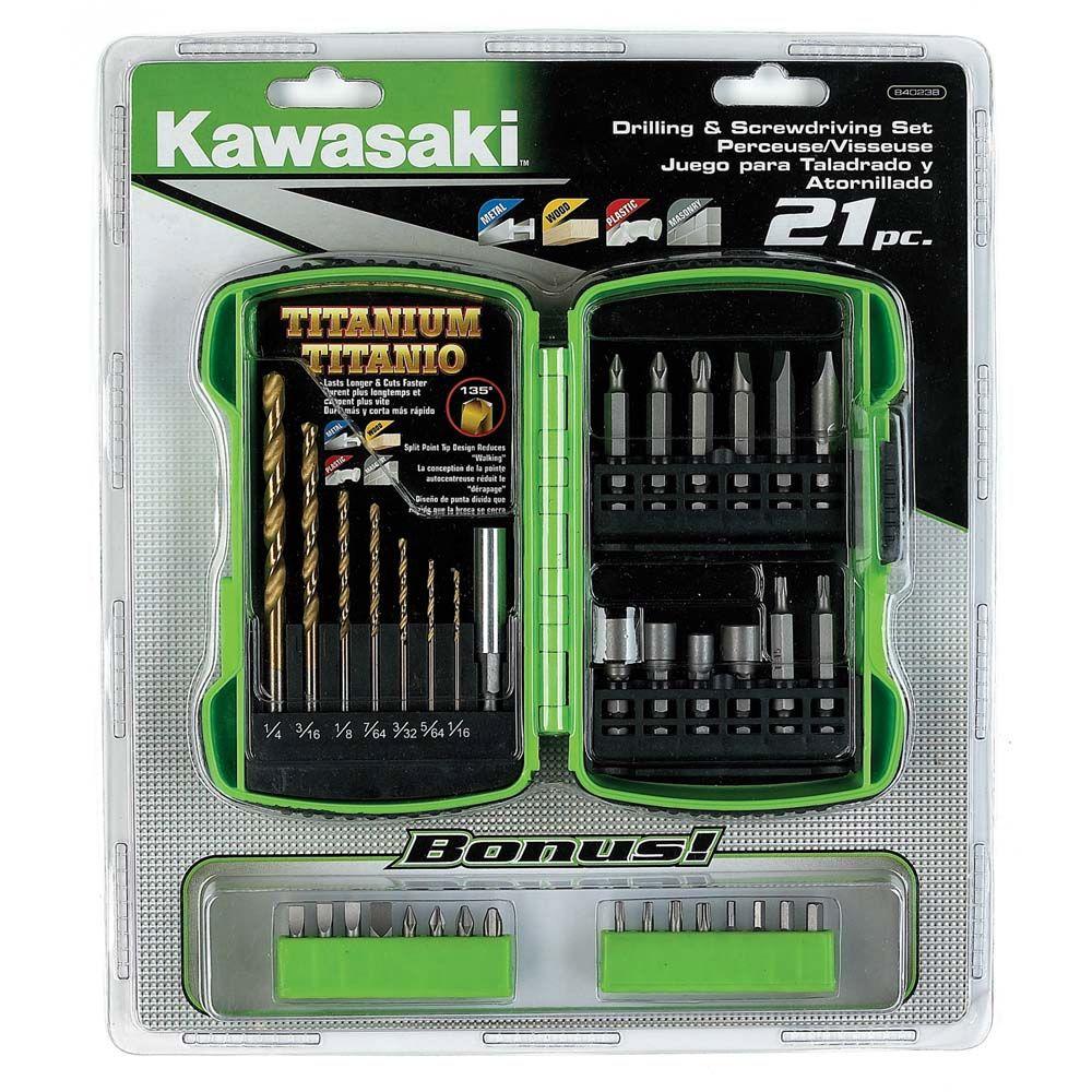 UPC 028907263823 product image for Kawasaki Tool Sets Drill and Driver Bit Set (21-Pieces) 840238 | upcitemdb.com