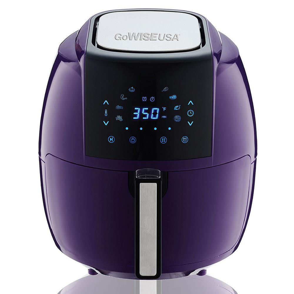 GoWISE USA 5.8 Qt. 8-in-1 Plum Electric Air Fryer-GW22746 - The Home Depot