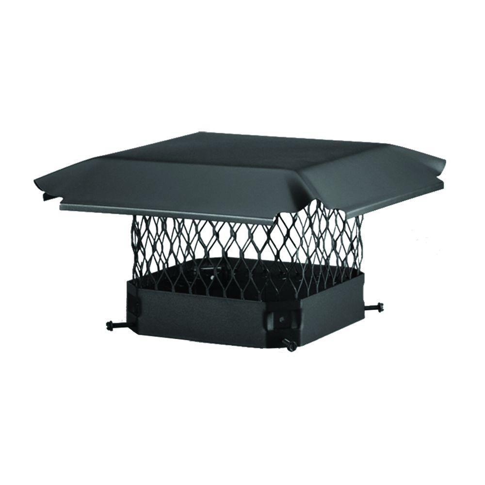 HYC 16 in. x 12 in. BoltOn Single Flue Chimney Cap in Black