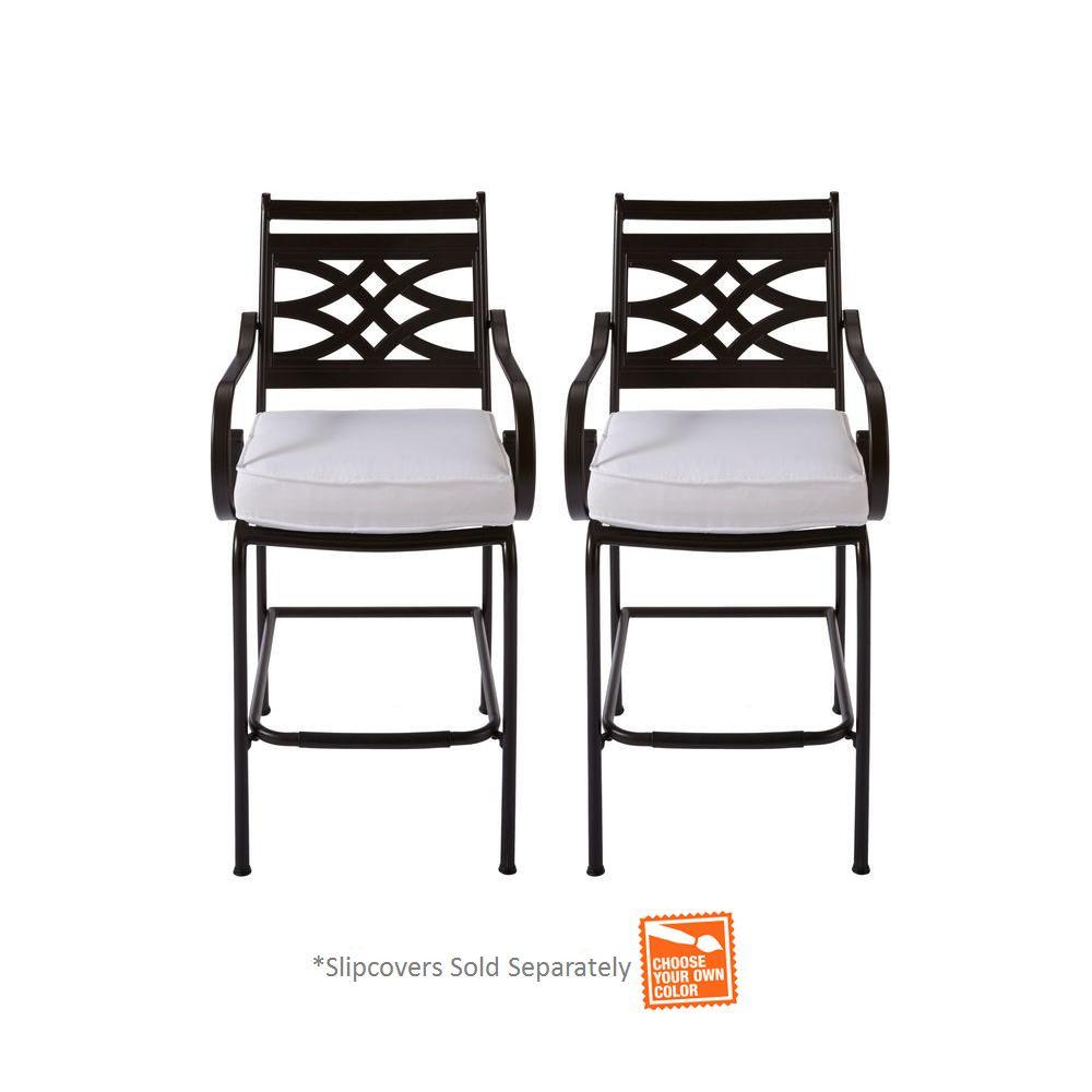 Hampton Bay Outdoor Bar Stools Outdoor Bar Furniture The Home Depot