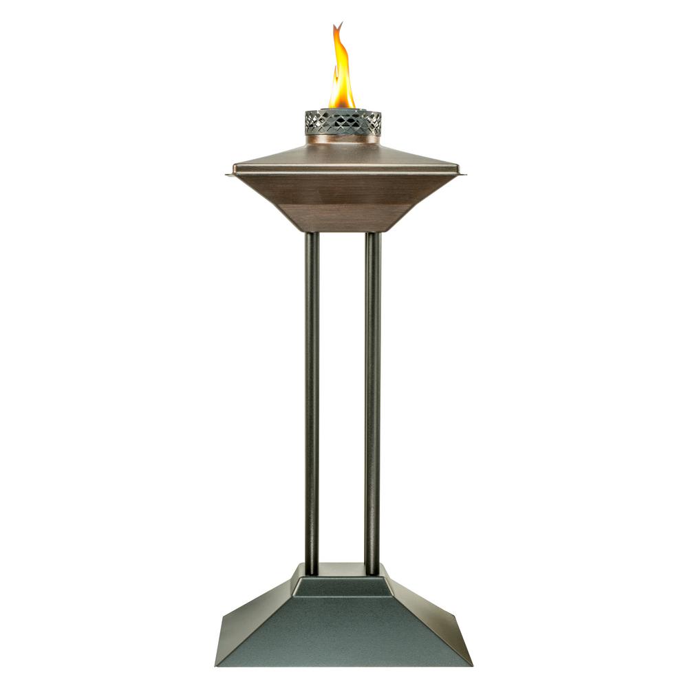 TIKI 29 in. Cordoba Metal Patio Torch Bronze-111716368 ...