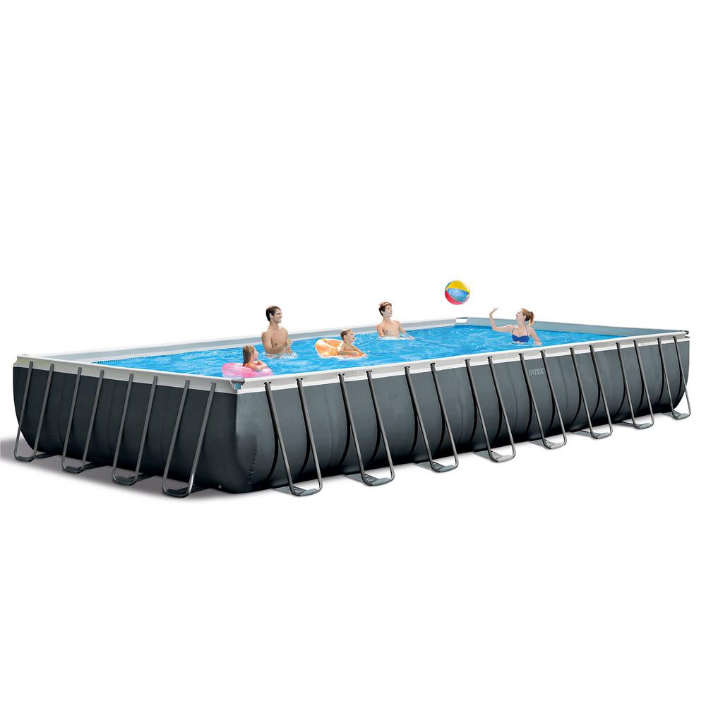 Intex Above Ground Pools Pools The Home Depot