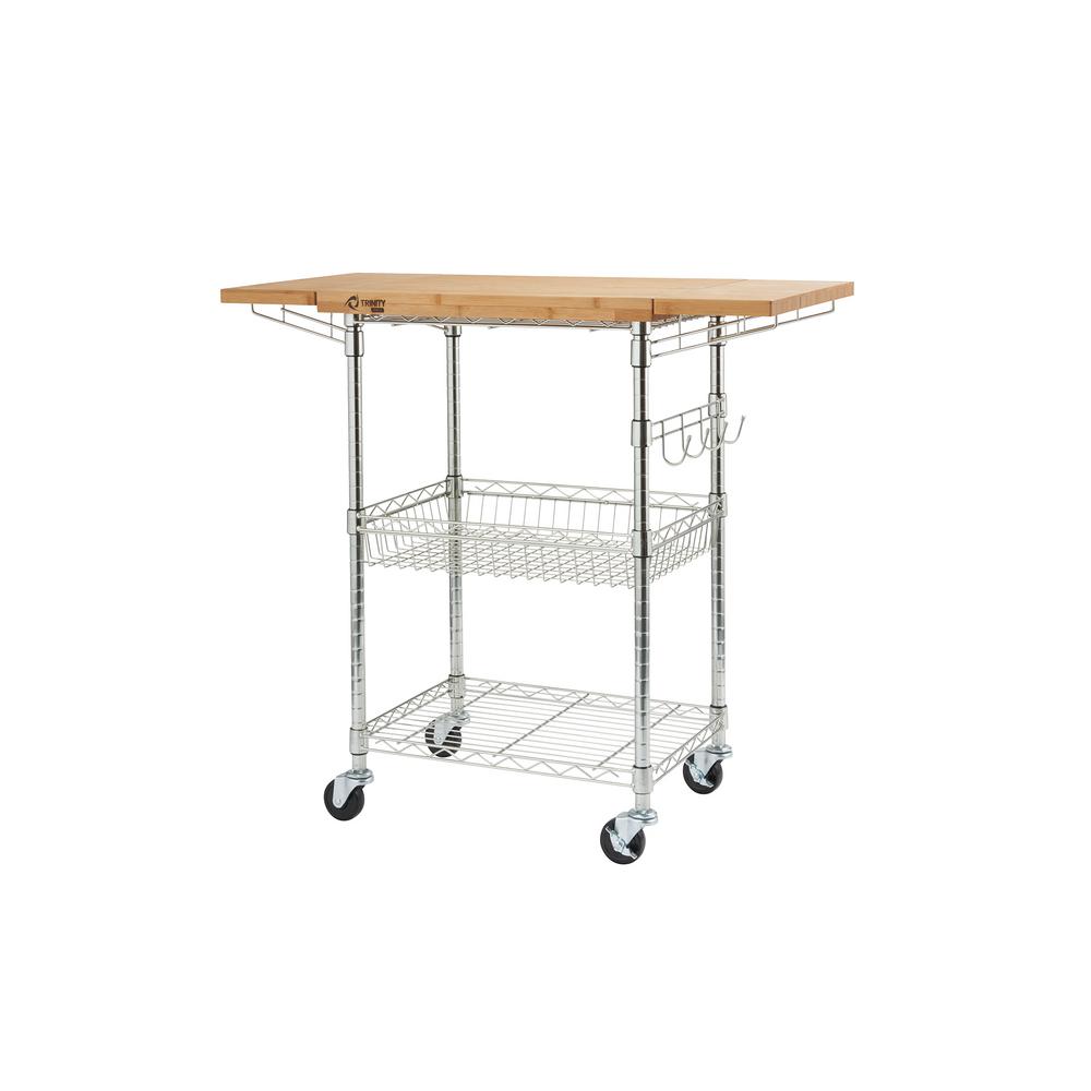 https://images.homedepot-static.com/productImages/c8ad0028-39bf-4338-b58c-e850ab1ccf7c/svn/chrome-with-bamboo-top-trinity-kitchen-carts-tbfz-1412-64_1000.jpg