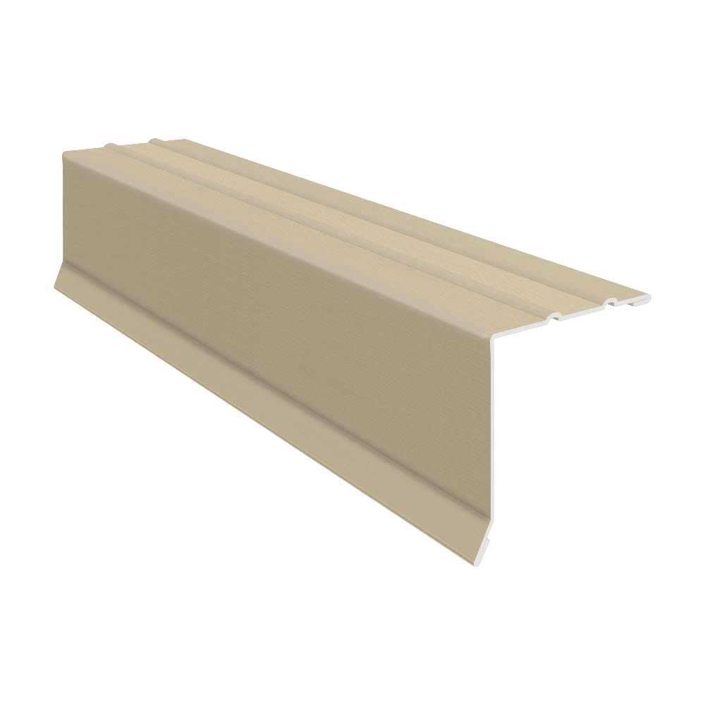 17/8 in. x 17/8 in. x 10 ft. Galvanized Steel Embossed Drip Edge Flashing in Almond08324