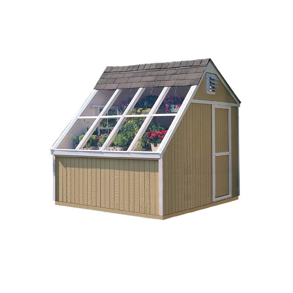 Handy Home Products Sherwood 6 ft. x 8 ft. Wood Shed Kit 