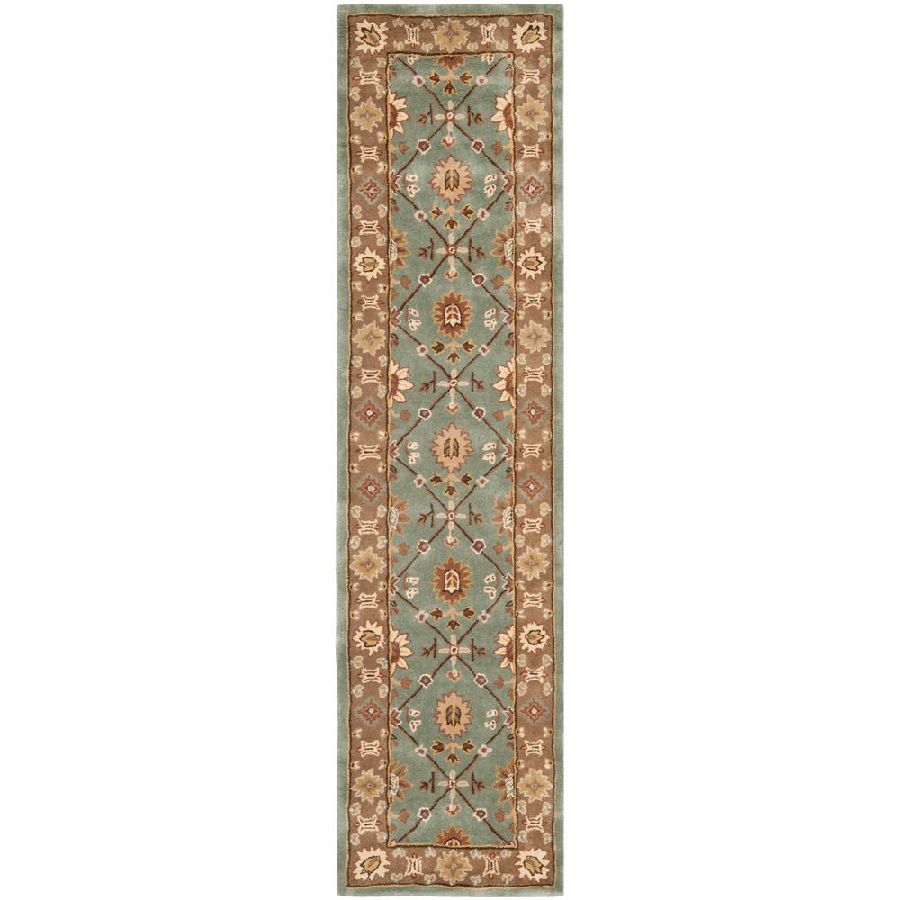 Safavieh Total Performance Blue/Taupe 2 ft. x 9 ft. Runner Rug-TLP723A ...