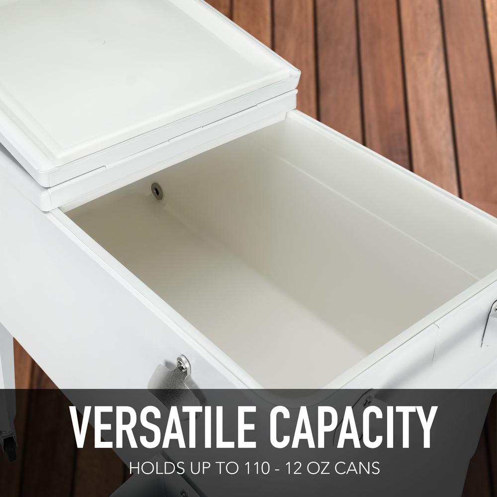 Permasteel 80 Qt Rolling Patio Cooler In White Ps 203 The Home Depot - Permasteel 80 Qt Rolling Patio Cooler Cart In Blue Permasteel 80 Qt Rolling Patio Cooler In White Ps 203 The Home Depot - Permasteel 80 Qt Rolling Patio Cooler Cart In Blue